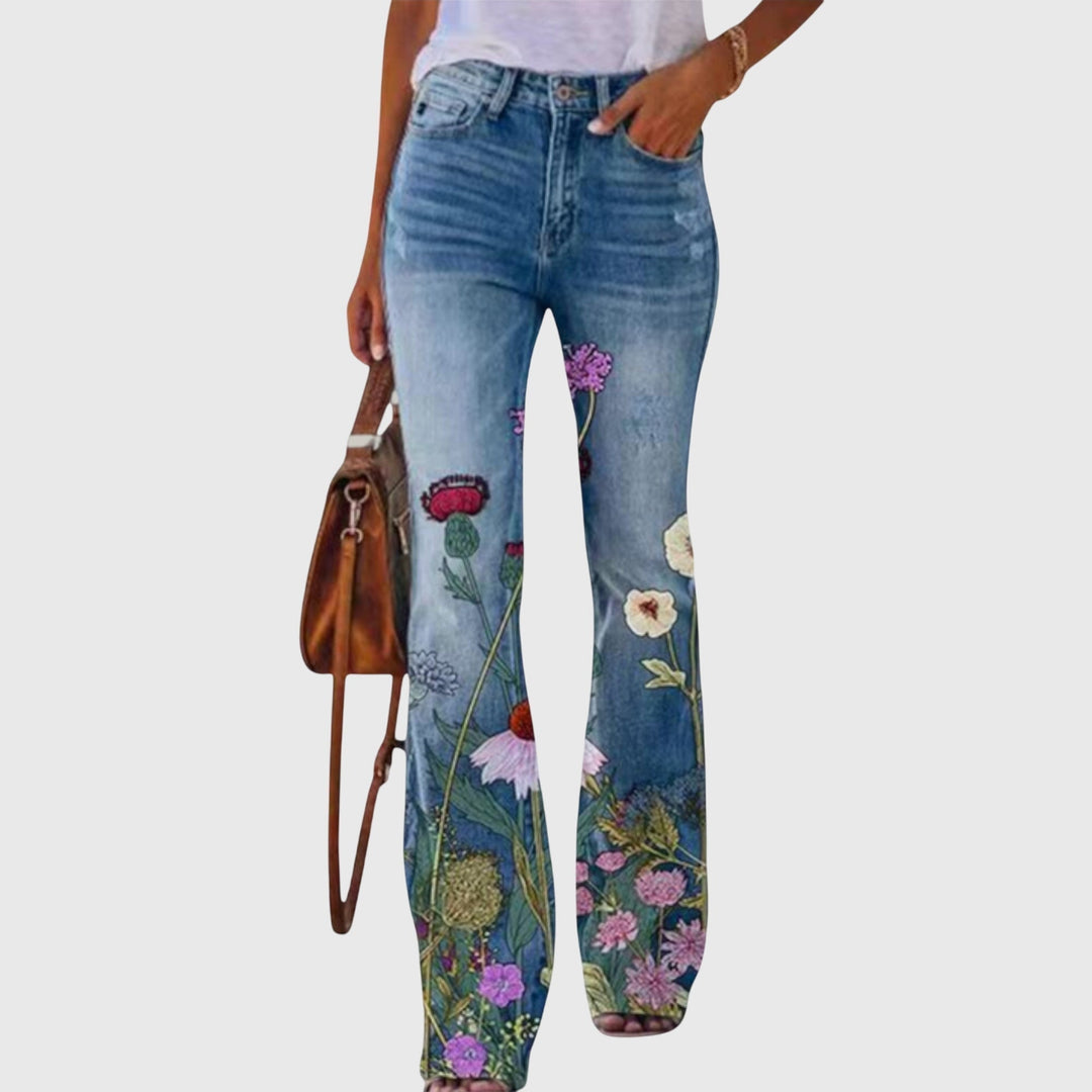 Rebecca | Bloemenprint Broek