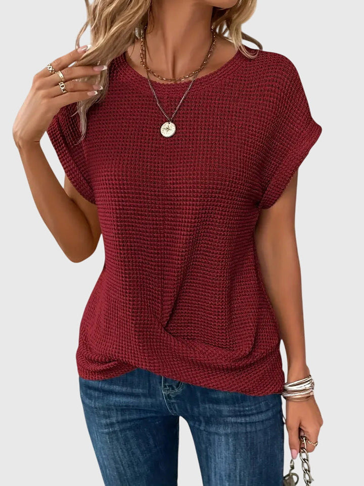 Grace - Elegante Blouse met Ronde Hals