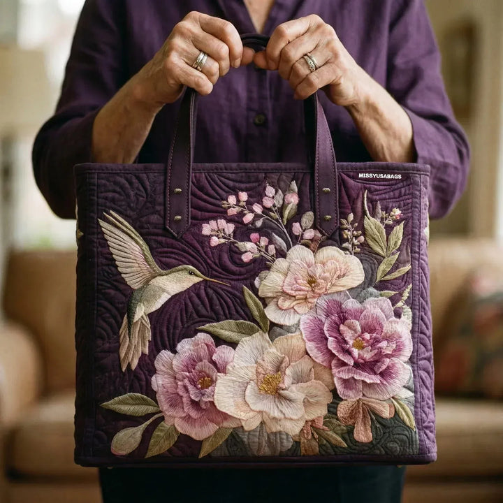 Handgemaakte Tas | Kolibries en Orchideeën