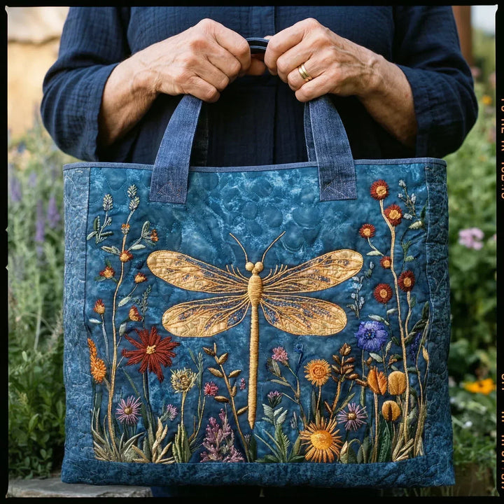 Handgemaakte Tas | Gouden Libelle
