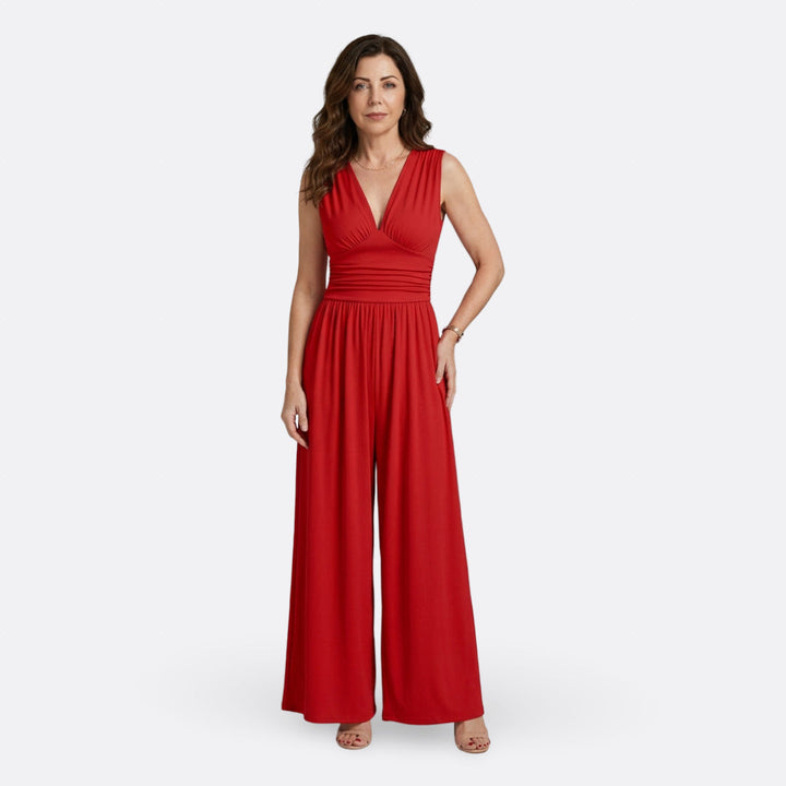 Bailey | Chic Mouwloze Wijde Jumpsuit