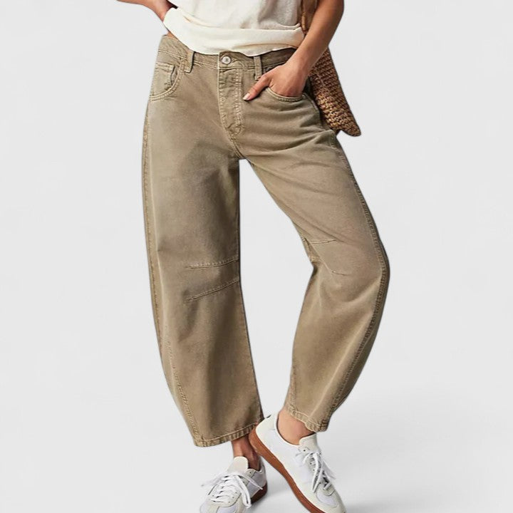 Everly | Comfortabele Brede-Pijp Broek
